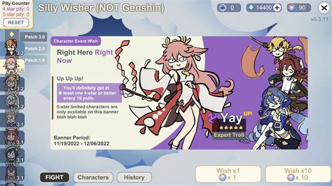 Genshin Impact Wish Simulator .